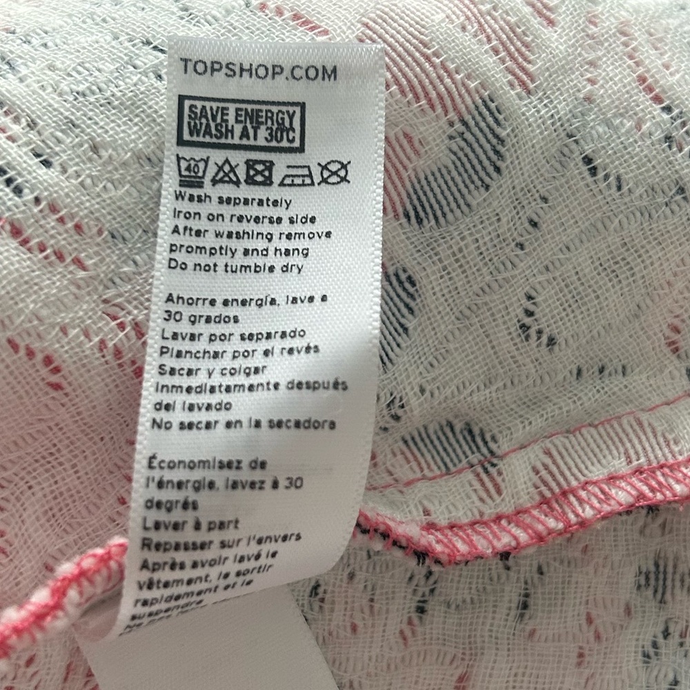Topshop Quilted Floral Midi Skirt - Picture 7 of 7
